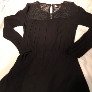 Black romper top lace